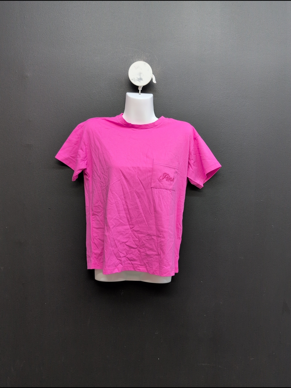 Victoria Secret PINK 100% Cotton Bling Women's Short Sleeve Tee Size XS Pink